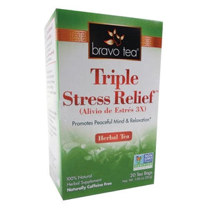 Bravo Tea & Herbs, Triple Stress Relief Tea, 20 bags