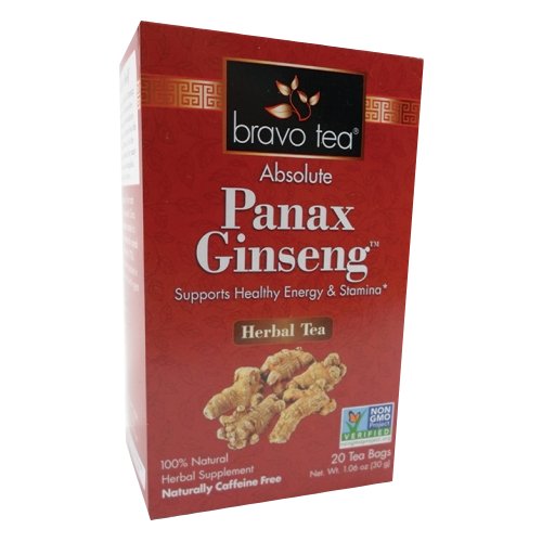 Bravo Tea & Herbs, Absolute Panax Ginseng Tea, 20 bags