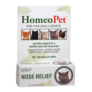 Feline Nose Relief 15 ml by HomeoPet Solutions