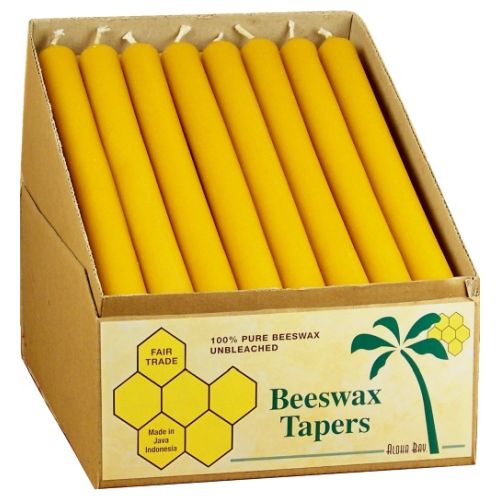 Aloha Bay, Beeswax Tapers 9'', 32 Count