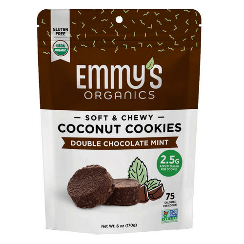 Emmy's Organics, Cookie Double Chocolate Mint, 6 Oz(Case Of 8)