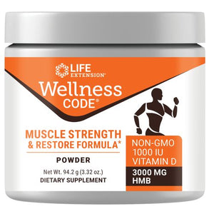 Life Extension, Wellness Code Muscle Strength & Restore Formula, 3.32 Oz