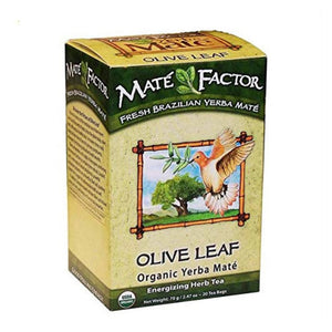 The Mate Factor, Olive Leaf Yerba Mate, 20 Bags