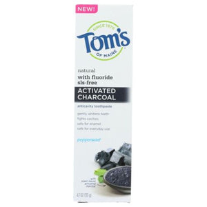 Tom's Of Maine, Charcoal Anticavity Toothpaste, 4.7 Oz
