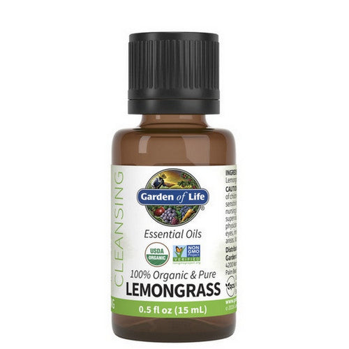 Garden of Life, Organic Essential Oil, Lemongrass .5 Oz
