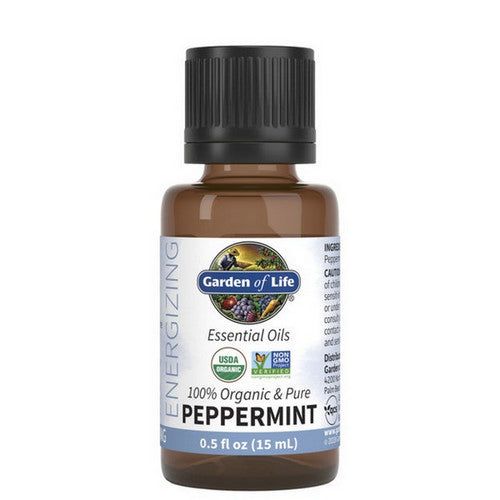 Garden of Life, Organic Essential Oil, Peppermint 0.5 Oz