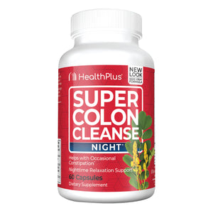 Health Plus, Super Colon Cleanse Night, 60 Caps