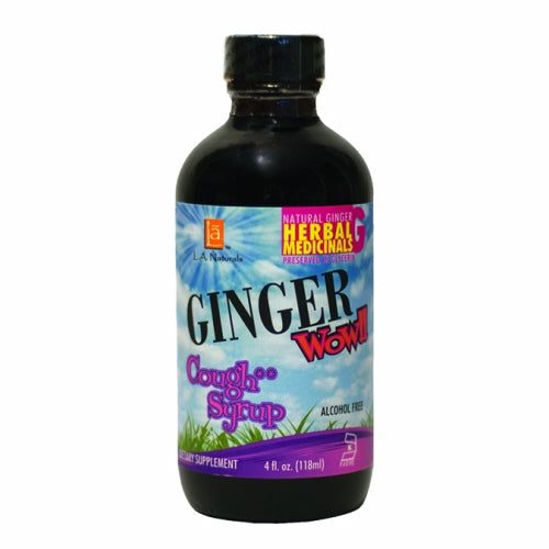 L. A .Naturals, Ginger Wow Cough Syrup, 4 Oz