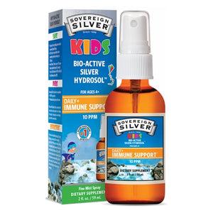 Sovereign Silver, Bio-Active Silver Hydrosol for Kids fine Mist Spray, 2 Oz