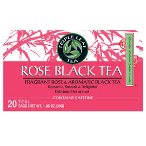 Triple Leaf Tea, Rose Black Tea, 20 Bags