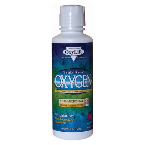 Oxylife Products, Oxygen with Colloidal Silver Aloe Vera, Orange/Pineapple 16 Oz