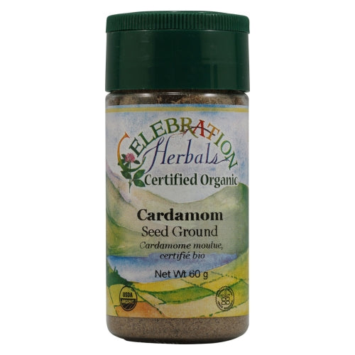 Celebration Herbals, Organic Ground Cardamon Seed, 50 grams