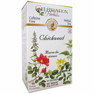 Celebration Herbals, Organic Chickweed Herb Tea, 24 Bags