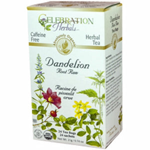 Celebration Herbals, Organic Dandelion Root Raw Tea, 24 Bags