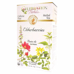 Celebration Herbals, Organic Elderberries Tea, 24 Bags