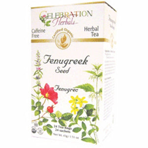 Organic Fenugreek Seed Tea 24 Bags by Celebration Herbals