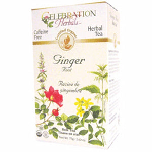 Celebration Herbals, Organic Ginger Root Tea, 24 Bags