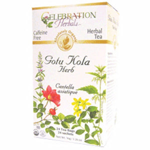 Celebration Herbals, Organic Gotu Kola Tea, 24 Bags