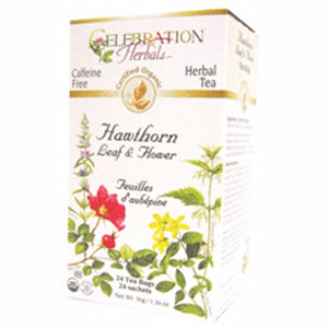 Celebration Herbals, Organic Hawthorn Leaf & Flower Tea, 24 Bags