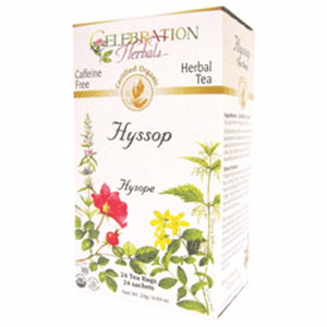 Celebration Herbals, Organic Hyssop Herb Tea, 24 Bags