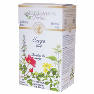 Celebration Herbals, Organic Sage Leaf Tea, 24 Bags