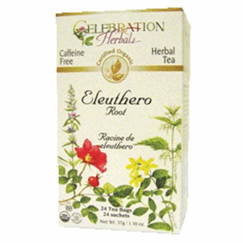 Celebration Herbals, Organic Ginseng Eleuthero Root Tea, 24 Bags