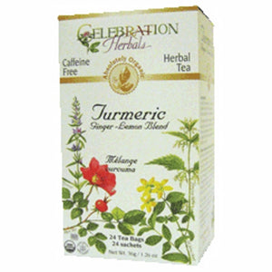 Celebration Herbals, Organic Turmeric Ginger Lemon Tea, 24 Bags