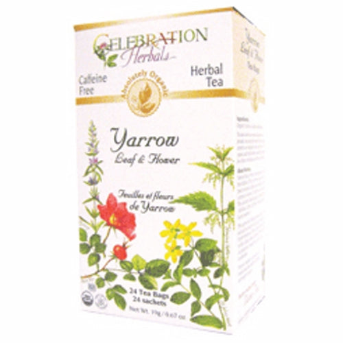 Celebration Herbals, Organic Yarrow Leaf And Flower Tea, 24 Bags