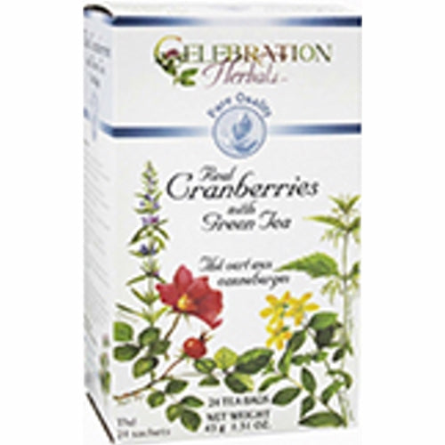 Celebration Herbals, 100% Pure Cranberry Organic Tea, 24 Bags