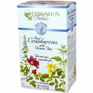 Celebration Herbals, Cranberries with Green Tea PQ, 34 bags