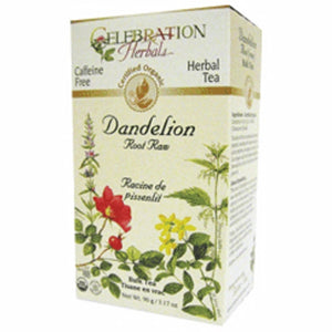 Celebration Herbals, Organic Dandelion Root Raw, 65 Grams