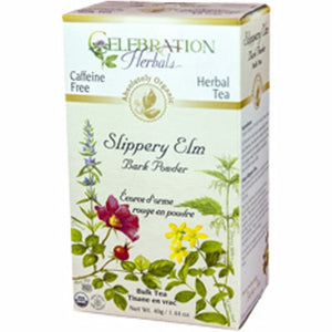 Celebration Herbals, Organic Slippery Elm Bark Powder Tea, 40 grams