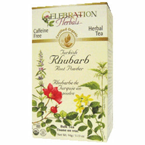 Celebration Herbals, Organic Rhubarb Root Turkish Powder, 94 grams