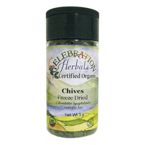 Celebration Herbals, Organic Chives Freeze Dried, 4 grams