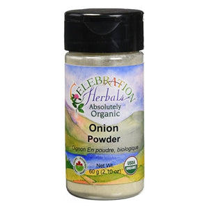 Celebration Herbals, Organic Onion Powder White, 60 grams