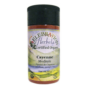 Celebration Herbals, Organic Cayenne Medium, 60 grams