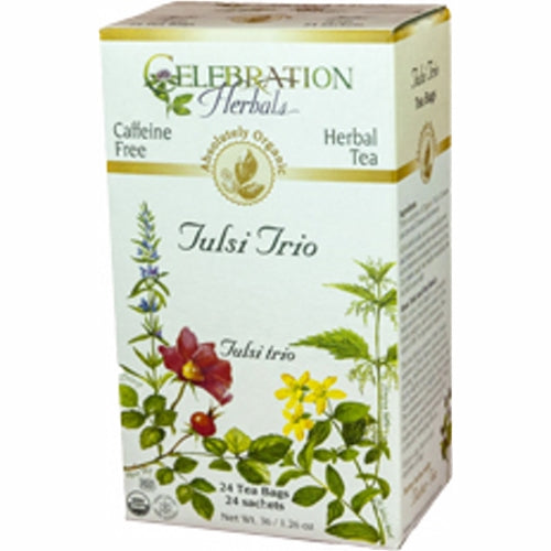 Celebration Herbals, Organic Tulsi Trio Tea, 24 Bags