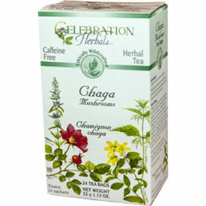 Celebration Herbals, Chaga Mushrooms Wild Crafted Tea, 24 Bags