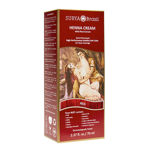 Surya Brasil, Henna Cream, Red 2.3 Oz