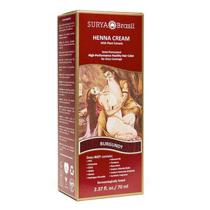 Surya Brasil, Henna Cream, Burgundy 2.3 Oz