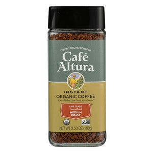 Caf+-¼ Altura, Organic Fair Trade Instant Coffee, 3.53 Oz
