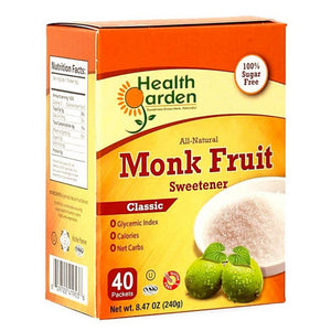Health Garden, Monk Fruit Classic, 40 Packets