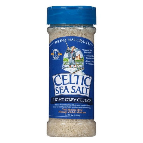 Celtic Sea Salt, Light Grey Coarse Salt Shaker, 8 Oz