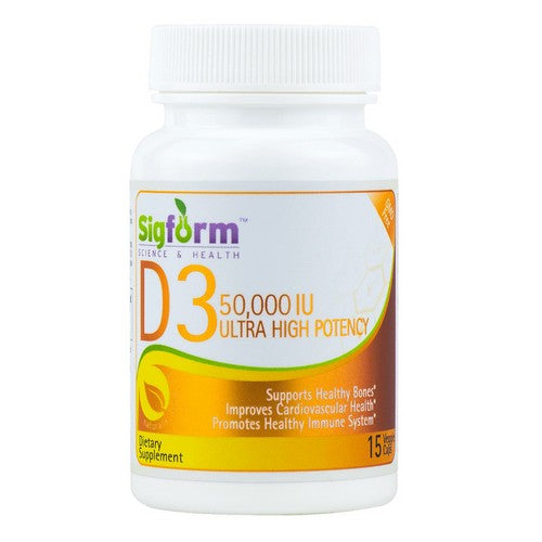 Sigform, Vitamin D3, 50,000 IU, 15 Caps