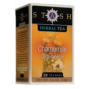 Stash Tea, Herbal  Tea Chamomile, Caffeine Free 20 Count