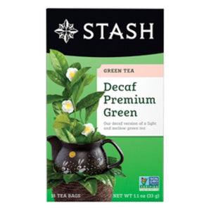 Stash Tea, Decaf Premium Green Tea, 18 Count