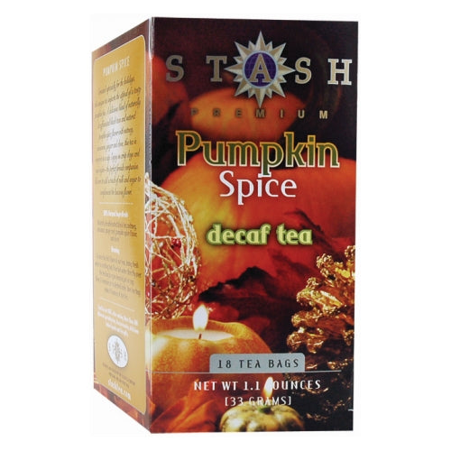 Stash Tea, Pumpkin Spice Decaf Tea, 18 Count