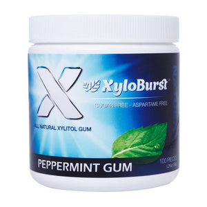 Xyloburst, Xylitol Gum, Peppermint 100 Count