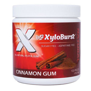 Xyloburst, Xylitol Cinnamon Gum, 100 Count