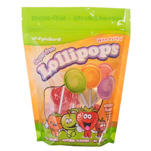 Xyloburst, Sugar-Free Lollipops with Xylitol, Assorted 50 Piece